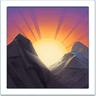 sunrise-over-mountains emoji